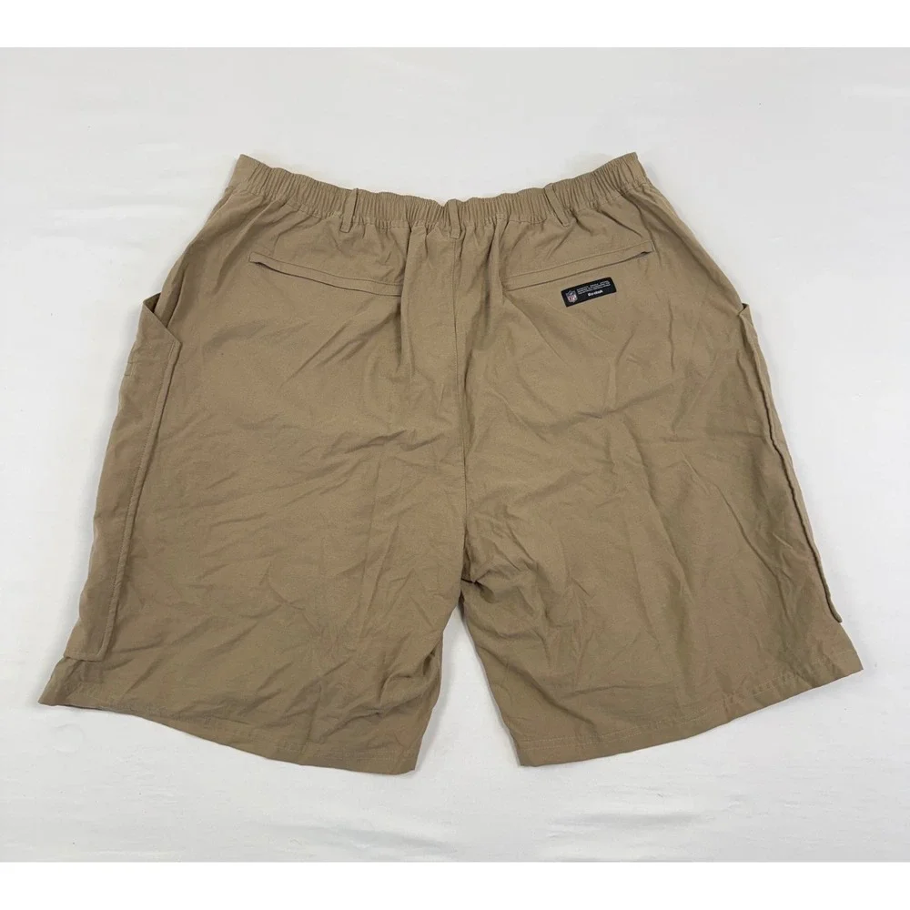 Vtg NFL Onfield Reebok Rams Shorts Mens 3XL Khaki Tan Sideline Coaching Cargo